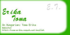 erika toma business card